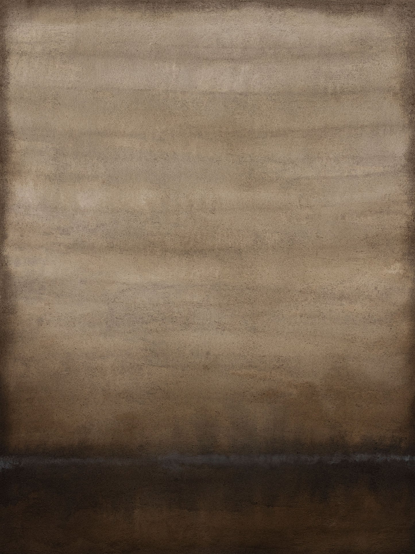 "Abstract artwork in brown tones with soft horizontal gradients and a darkened band near the bottom edge